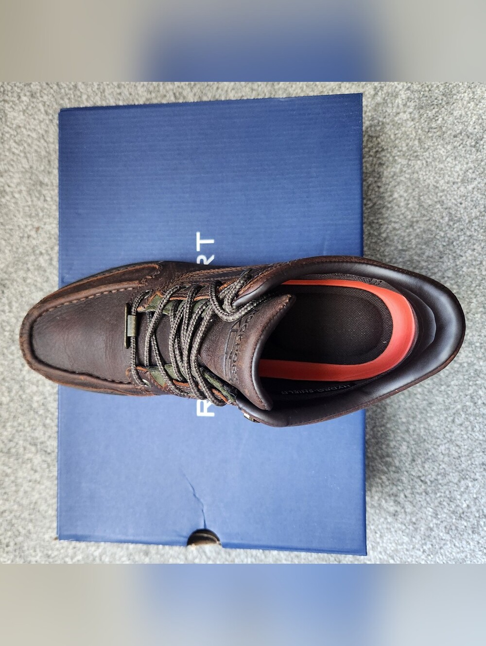 Rockport Waterproof Men's Chocolate Suede Lace-Up Boots - Picture 5 of 8